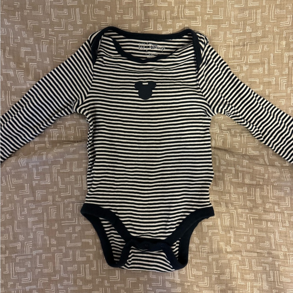 GAP Navy and White Striped Kids Bodysuit